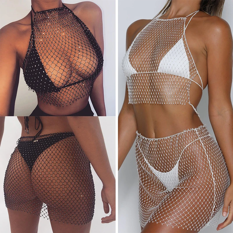 Fish Net Rhinestone Skirts Tank Top Womens 2019 Fashion Mesh Diamond See Through Beach NightClub Package Hip Mini Pencil Skirt
Fish Net Rhinestone Skirts Tank Top Womens 2019 Fashion Mesh Diamond See Through Beach NightClub Package Hip Mini Pencil Skirt