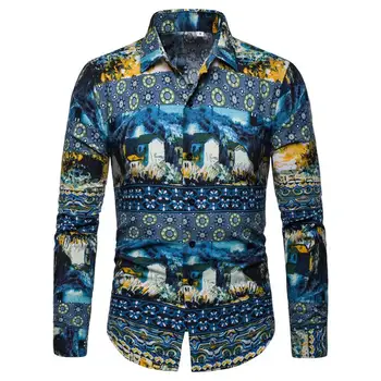 Casual Blouse Men's Clothing Men's Shirt Flower Long sleeves Floral Mens Shirts New Arrival Camisa masculina
Casual Blouse Men's Clothing Men's Shirt Flower Long sleeves Floral Mens Shirts New Arrival Camisa masculina