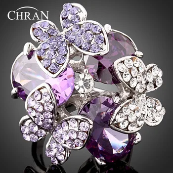 Classic Silver Plated Crystal Butterfly Vintage Rings Fashion Purple Cubic Zircon Promised Rings for Women
Classic Silver Plated Crystal Butterfly Vintage Rings Fashion Purple Cubic Zircon Promised Rings for Women