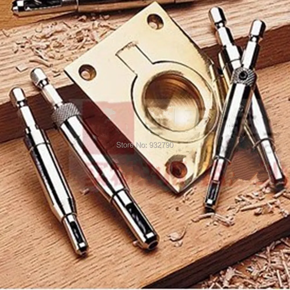 New 4-PC HSS Self Centering Cabinet Door Hinge Hardware Wood Drill Bit Hang Align Holes Set Size 5/64" 7/64" 9/64" 11/64"
New 4-PC HSS Self Centering Cabinet Door Hinge Hardware Wood Drill Bit Hang Align Holes Set Size 5/64" 7/64" 9/64" 11/64"