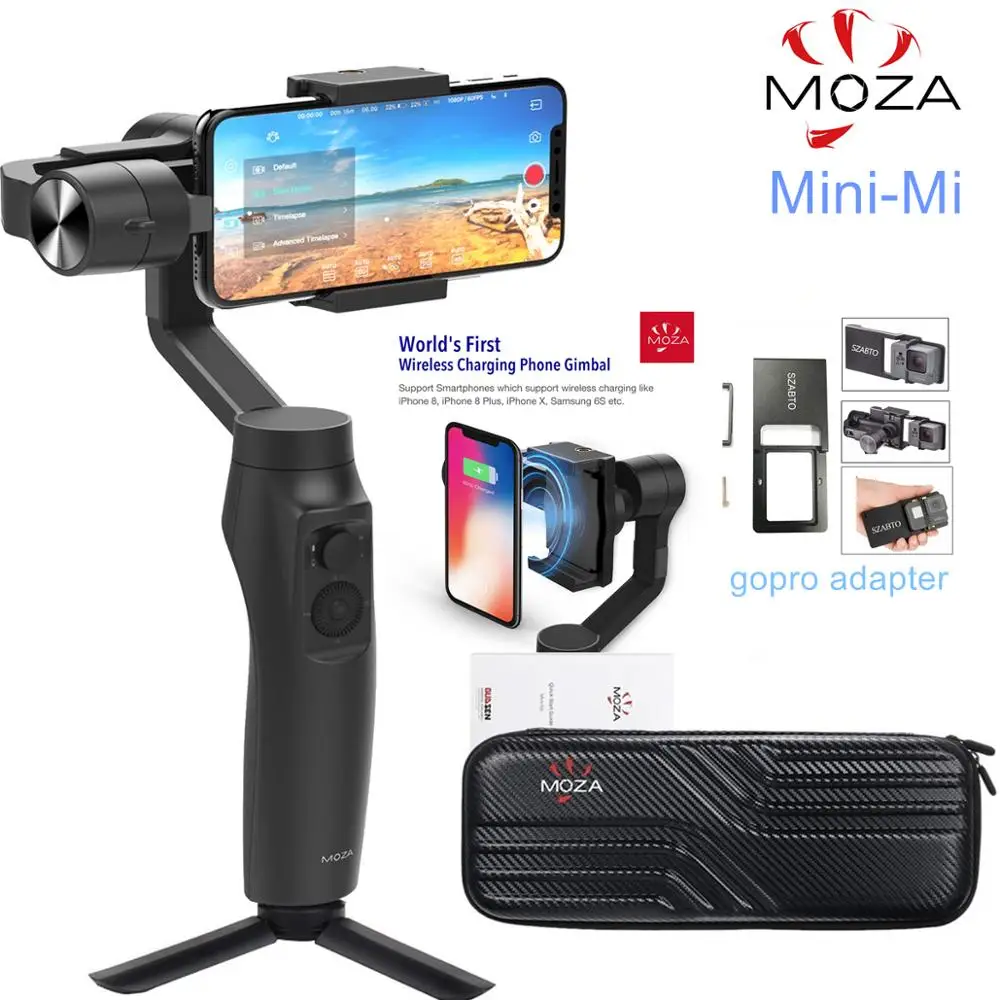 MOZA MINI MI 3-Axis Handheld Smartphone Gimbal Stabilizer for iPhone X 8Plus 8 7 6S Samsung S9 S8 S7 VS Zhiyun Smooth 4 Vimble 2
MOZA MINI MI 3-Axis Handheld Smartphone Gimbal Stabilizer for iPhone X 8Plus 8 7 6S Samsung S9 S8 S7 VS Zhiyun Smooth 4 Vimble 2