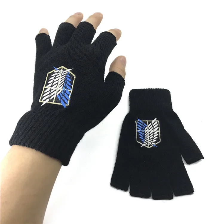2019 Fashion Anime Attack on Titan Gloves Students Half Finger Plush Knit Glove Winter Warm Mitten Cospaly Gifts 122703
2019 Fashion Anime Attack on Titan Gloves Students Half Finger Plush Knit Glove Winter Warm Mitten Cospaly Gifts 122703