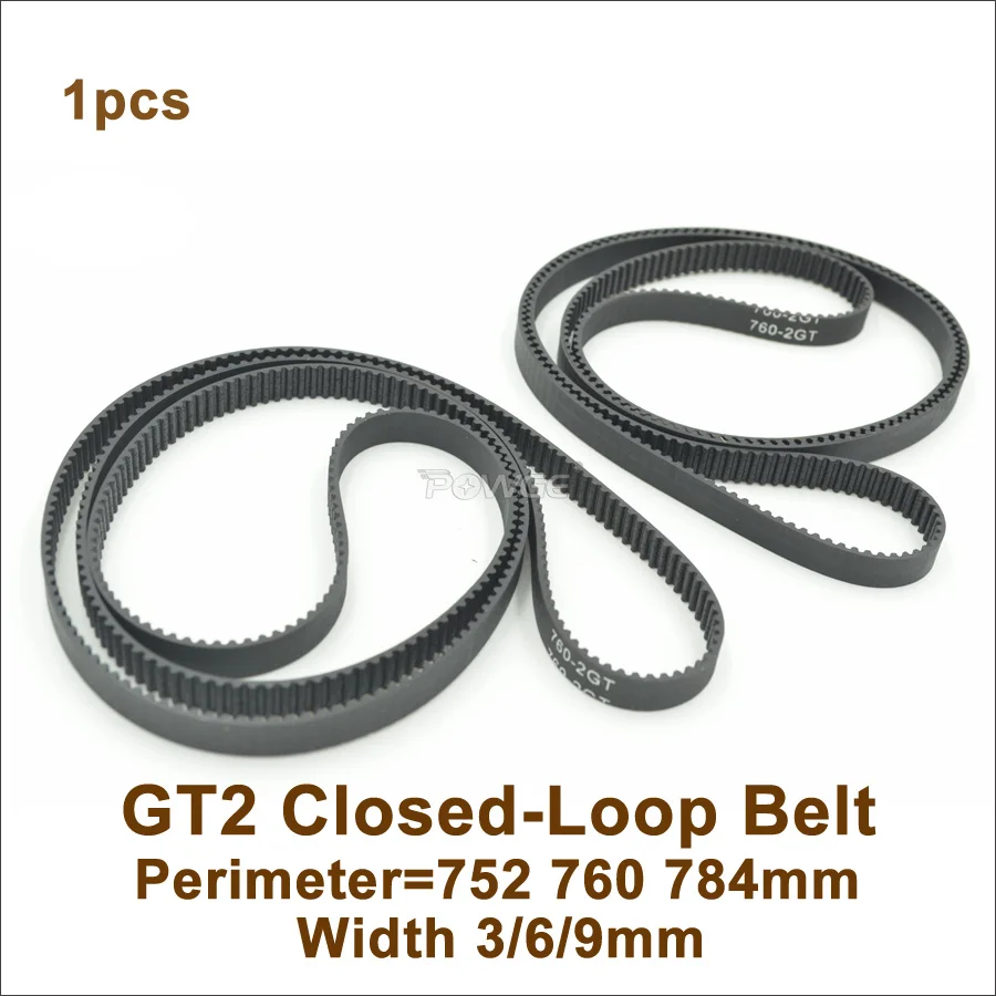 

POWGE 700/710/738/750/752/760/782/784 2GT Timing Belt W=3/6/9mm GT2 Closed-Loop Synchronous Belt 760-2GT 710-2GT 752-2GT