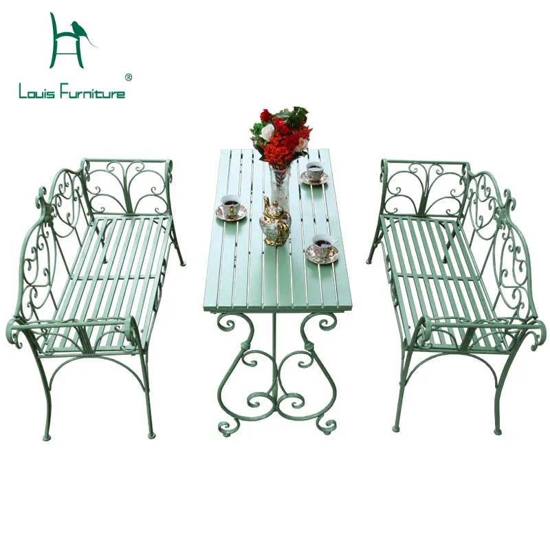 Louis Fashion Garden Sets Outdoor Indoor Leisure Balcony Table Iron Chair Simple Courtyard Art
Louis Fashion Garden Sets Outdoor Indoor Leisure Balcony Table Iron Chair Simple Courtyard Art