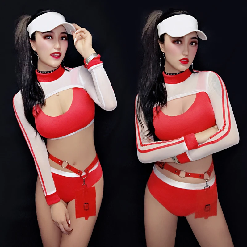 New Bar DS Performance Clothes Sexy Night Club DJ Female Singer Gogo Leading Dance Hip-hop Practice Costume
New Bar DS Performance Clothes Sexy Night Club DJ Female Singer Gogo Leading Dance Hip-hop Practice Costume