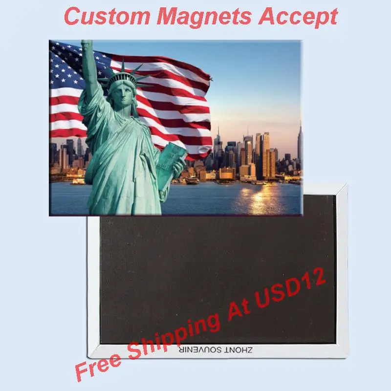 FREE shipping Over Min. Order $12, US New York Statue of Liberty/Flag Tourist Metal Fridge Magnet SFM5167 Travel Memorabilia
FREE shipping Over Min. Order $12, US New York Statue of Liberty/Flag Tourist Metal Fridge Magnet SFM5167 Travel Memorabilia