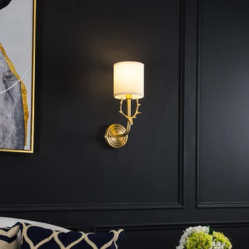 American Copper Deer Wall Lamp Living Room Bedroom Bedside Wall Light Mirror Headlight Antler Background Wall Aisle Wall Sconce
American Copper Deer Wall Lamp Living Room Bedroom Bedside Wall Light Mirror Headlight Antler Background Wall Aisle Wall Sconce