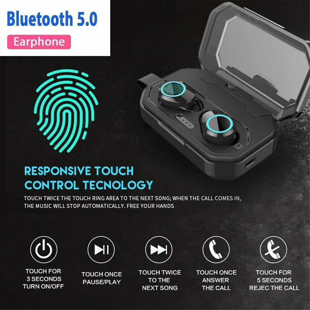5 hours Wireless Headphones Hifi IPX7 Waterproof Bluetooth Earphones Touch Control Support Siri Power Bank for freebuds xiaomi
5 hours Wireless Headphones Hifi IPX7 Waterproof Bluetooth Earphones Touch Control Support Siri Power Bank for freebuds xiaomi