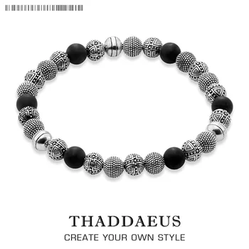 Bracelets Silver Cross Beads & Obsidian 925 Sterling Silver For Men Trendy Gift Thomas Style Heart Rebel TS Masculine Bracelets
Bracelets Silver Cross Beads & Obsidian 925 Sterling Silver For Men Trendy Gift Thomas Style Heart Rebel TS Masculine Bracelets