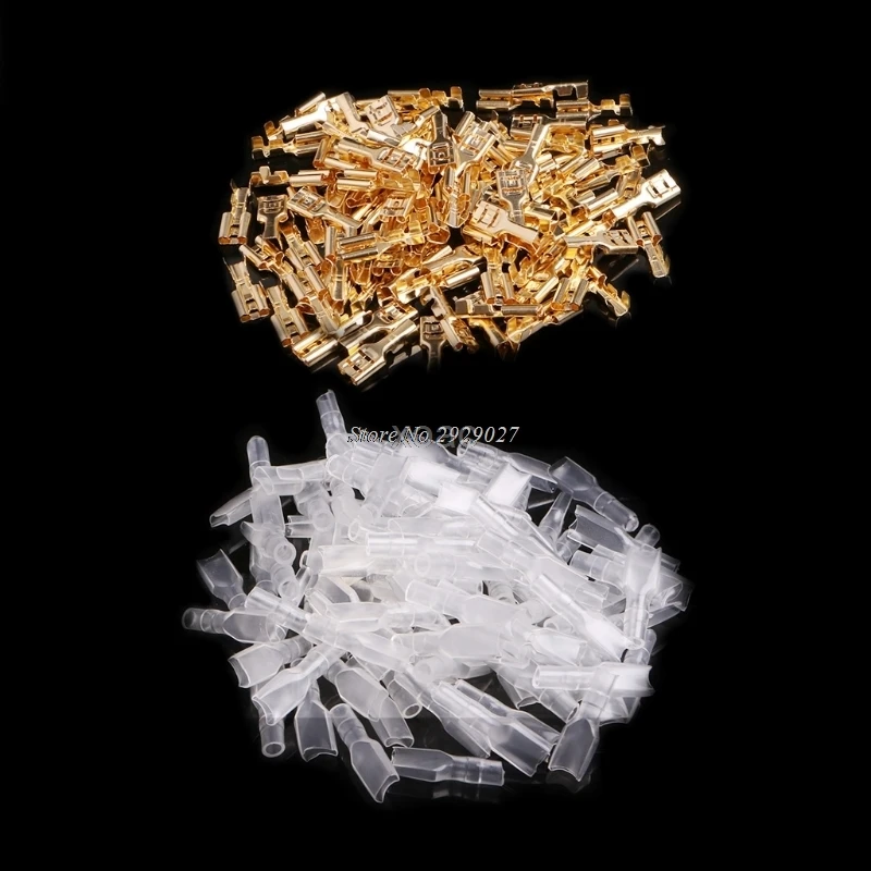 100 Sets 4.8mm/6.3mm Crimp Terminal Female Spade Connector Splice With Case M09 dropship
100 Sets 4.8mm/6.3mm Crimp Terminal Female Spade Connector Splice With Case M09 dropship
