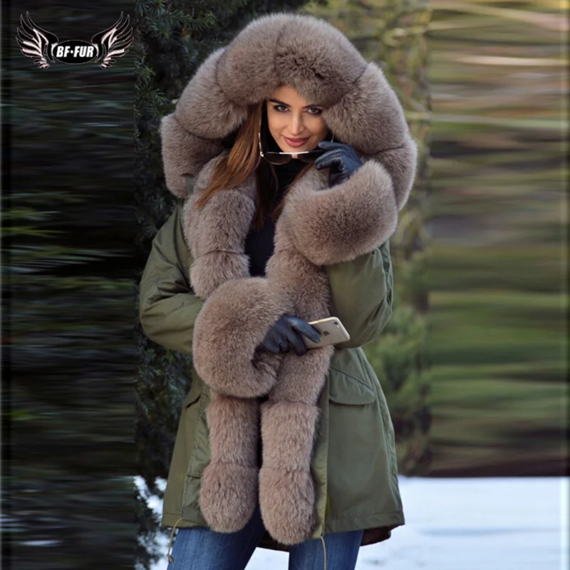 2019 Women Winter Parka With Natural Fur Hood Female Long Real Fur Jacket Waterproof Thick Warm Real Rabbit Fur Lining Coat
2019 Women Winter Parka With Natural Fur Hood Female Long Real Fur Jacket Waterproof Thick Warm Real Rabbit Fur Lining Coat