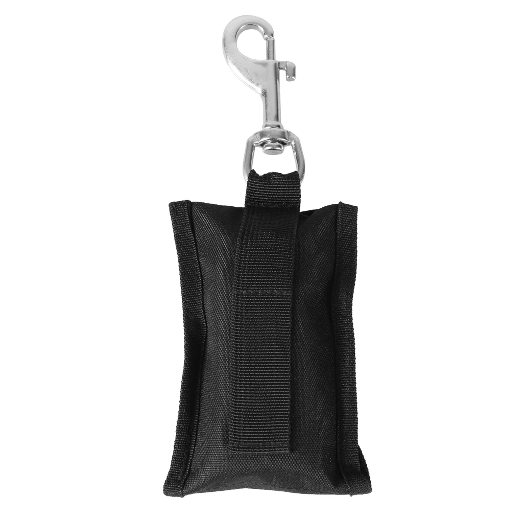 Heavy Duty Technical Scuba Diving Jon Line with Pouch Clip D Ring Carabiner 1' 7.2ft for Underwater Technical Scuba Diving