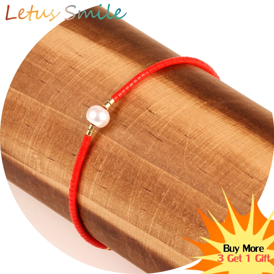 Fashion Red Miyuki Glass Beads Bracelet Handwoven Beaded Slide Pearl Bracelets for Women Beach Friendship Lucky Jewelry Pulsera
Fashion Red Miyuki Glass Beads Bracelet Handwoven Beaded Slide Pearl Bracelets for Women Beach Friendship Lucky Jewelry Pulsera