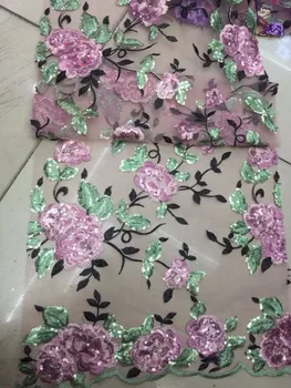 High quality L-6254 sparkly embroidered African tulle lace fabric with sequins French net lace fabric
High quality L-6254 sparkly embroidered African tulle lace fabric with sequins French net lace fabric