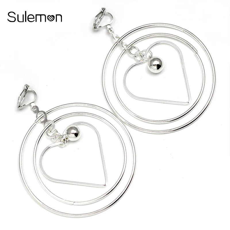 Multi-Layer Round Metal Earring Non Pierced Ear Clips Geometry Heart Clip Earrings Without Piercing Women Earring Jewelry CE262
Multi-Layer Round Metal Earring Non Pierced Ear Clips Geometry Heart Clip Earrings Without Piercing Women Earring Jewelry CE262