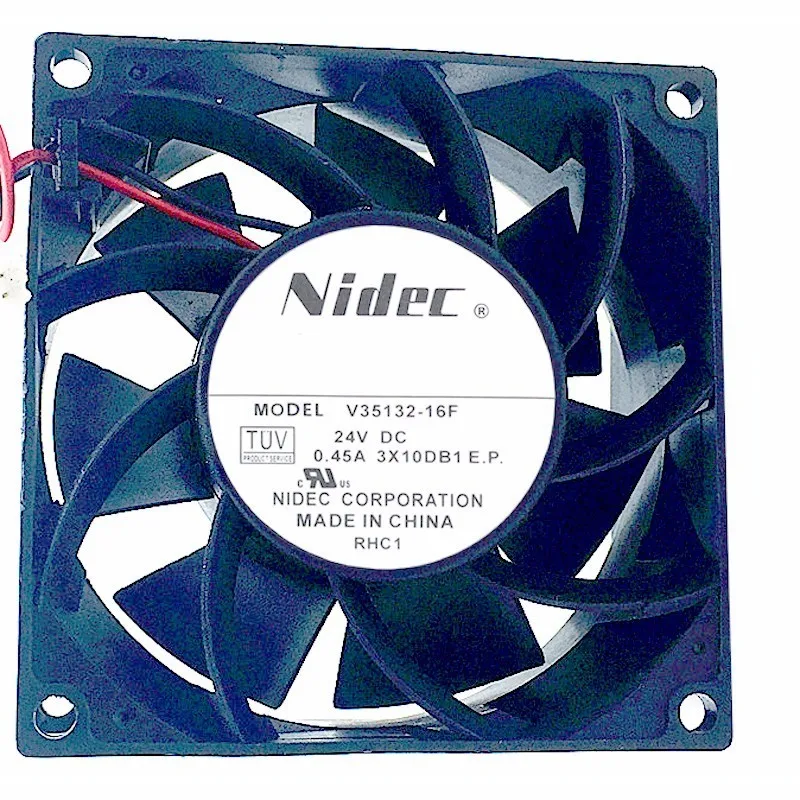 Original NIDEC V35132-16F 80*80*38mm DC 24V 0.45A 8CM 2 line large wind frequency converter cooling fan
Original NIDEC V35132-16F 80*80*38mm DC 24V 0.45A 8CM 2 line large wind frequency converter cooling fan