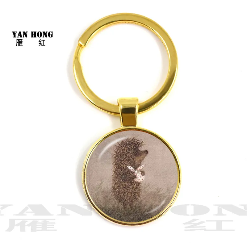 Fashion Hedgehog In The Fog Keychain 25mm Glass Cabochon Dome Hedgehog in the Mist Key Chain Keyring Holder Animal Jewelry Gift
Fashion Hedgehog In The Fog Keychain 25mm Glass Cabochon Dome Hedgehog in the Mist Key Chain Keyring Holder Animal Jewelry Gift
