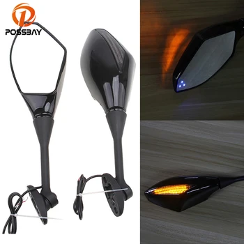 POSSBAY Motorcycle Rear View Mirrors Turn Signal Lights for Honda CBR600RR CBR1000RR 2004-2008 LED Motorbike Rearview Mirror
POSSBAY Motorcycle Rear View Mirrors Turn Signal Lights for Honda CBR600RR CBR1000RR 2004-2008 LED Motorbike Rearview Mirror