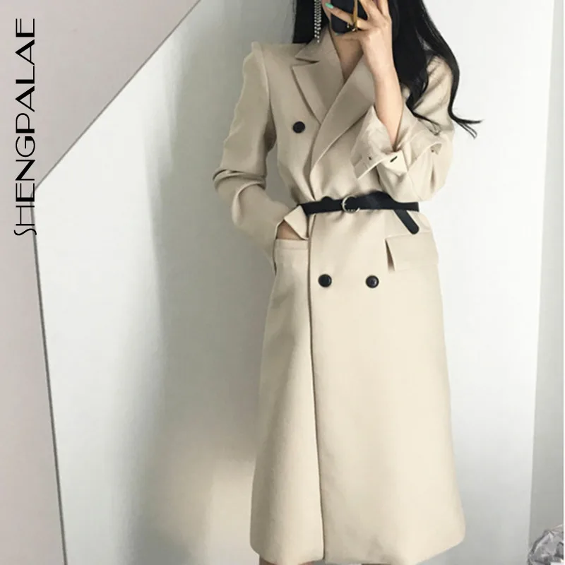 SHENGPALAE New Winter Autumn 2019 Korea Style Full Sleeve Turn-down Collar Single Breasted With Sashes Slim Women Coat FR154
SHENGPALAE New Winter Autumn 2019 Korea Style Full Sleeve Turn-down Collar Single Breasted With Sashes Slim Women Coat FR154