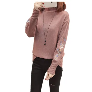 Fashion New Knitted Sweater Jumpers Ladies Turtleneck Autumn Winter Tops Long Sleeve Loose Knit Sweater Women Pullover Bottoming
Fashion New Knitted Sweater Jumpers Ladies Turtleneck Autumn Winter Tops Long Sleeve Loose Knit Sweater Women Pullover Bottoming