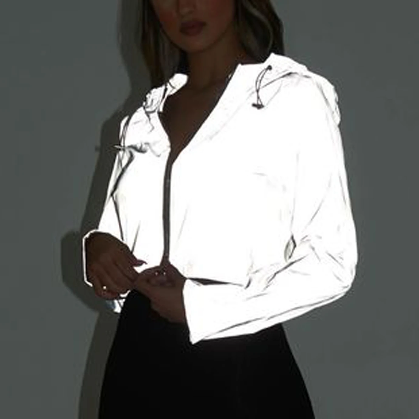 Fashion Streetwear Nightwear Workout Jogger Zipper Drawstring Hooded Windbreaker Jacket Crop Top Short Coat Reflective Outfit
Fashion Streetwear Nightwear Workout Jogger Zipper Drawstring Hooded Windbreaker Jacket Crop Top Short Coat Reflective Outfit