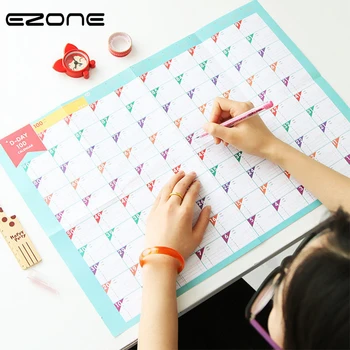 EZONE 1PC 100-Days Schedule Calendar Target Schedule Fitness Study Work Schedule Learning Schedule Periodic Planner Countdown
EZONE 1PC 100-Days Schedule Calendar Target Schedule Fitness Study Work Schedule Learning Schedule Periodic Planner Countdown