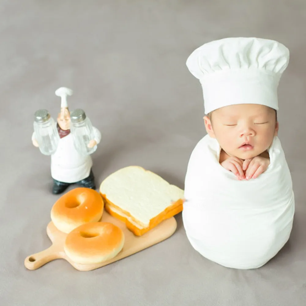 Baby Photography Props Little Chef Hat White Stretch Wrap Little Cook Creative Props Newborn Photography Accessories
Baby Photography Props Little Chef Hat White Stretch Wrap Little Cook Creative Props Newborn Photography Accessories
