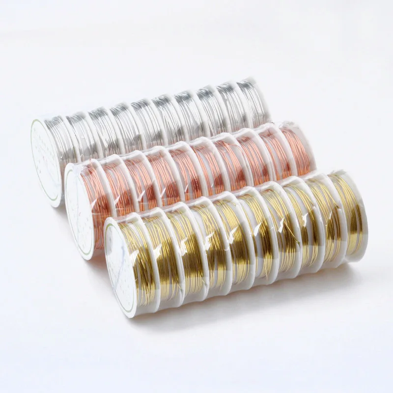 0.2/0.25/0.3/0.4/0.5/0.6/0.8/1mm Silver Gold Color Beading Copper Wire Jewelry DIY Craft Making Jewelry Cord String Accessories
0.2/0.25/0.3/0.4/0.5/0.6/0.8/1mm Silver Gold Color Beading Copper Wire Jewelry DIY Craft Making Jewelry Cord String Accessories