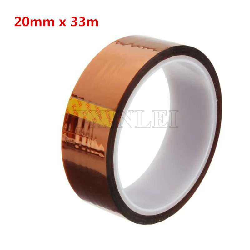 (20 Pcs/lot) Polyimide Tape Film High Temperature Resistance 20mm X 33m