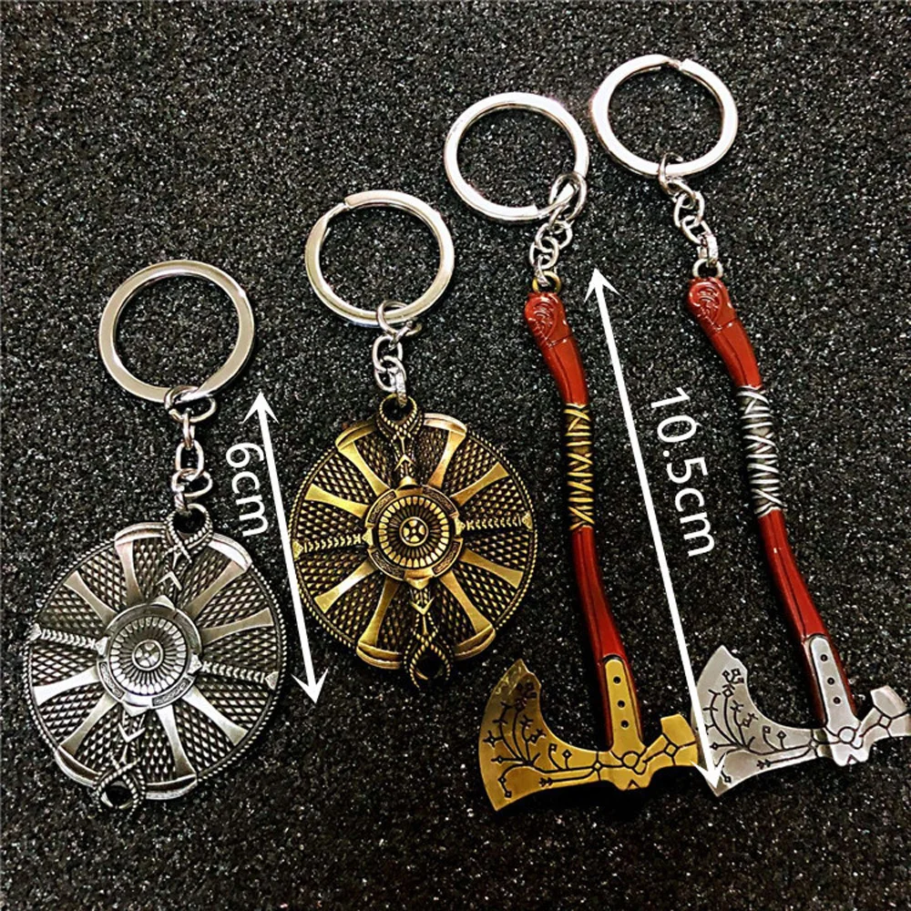 Filmore God of War 4 Kratos Keychains Cratos Leviathan Axe Ax Model Llaveros Vintage Silver Key Chain for Men Game Fans Souvenir
Filmore God of War 4 Kratos Keychains Cratos Leviathan Axe Ax Model Llaveros Vintage Silver Key Chain for Men Game Fans Souvenir
