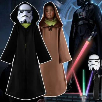 New Darth Vader(Anakin Skywalker) Star Wars Darth Vader Costume Suit Kids Movie Costume For Halloween Party Cosplay ponchos
New Darth Vader(Anakin Skywalker) Star Wars Darth Vader Costume Suit Kids Movie Costume For Halloween Party Cosplay ponchos