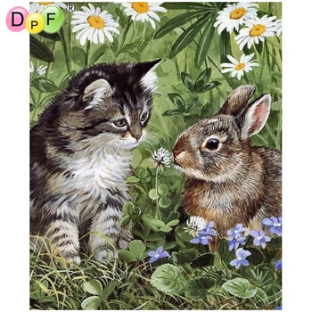 DPF DIY rabbit and cat 5D square diamond painting cross stitch crafts diamond embroidery mural home decoration mosaic
DPF DIY rabbit and cat 5D square diamond painting cross stitch crafts diamond embroidery mural home decoration mosaic