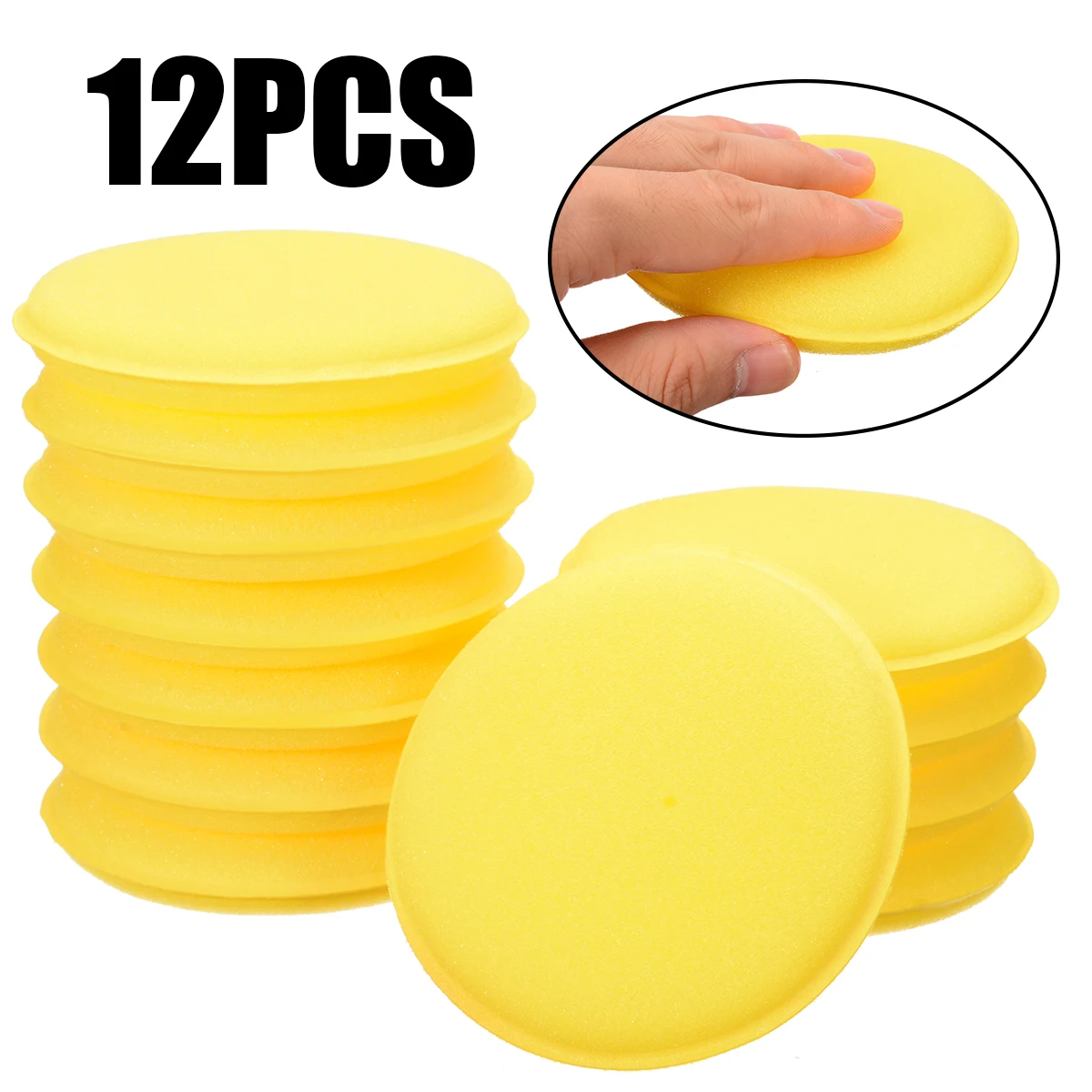 12pcs Car Waxing Pads Polish Foam Sponge Wax Polishing Cleaning Detailing Round Pads For Vehicle Washing Care Tool
12pcs Car Waxing Pads Polish Foam Sponge Wax Polishing Cleaning Detailing Round Pads For Vehicle Washing Care Tool