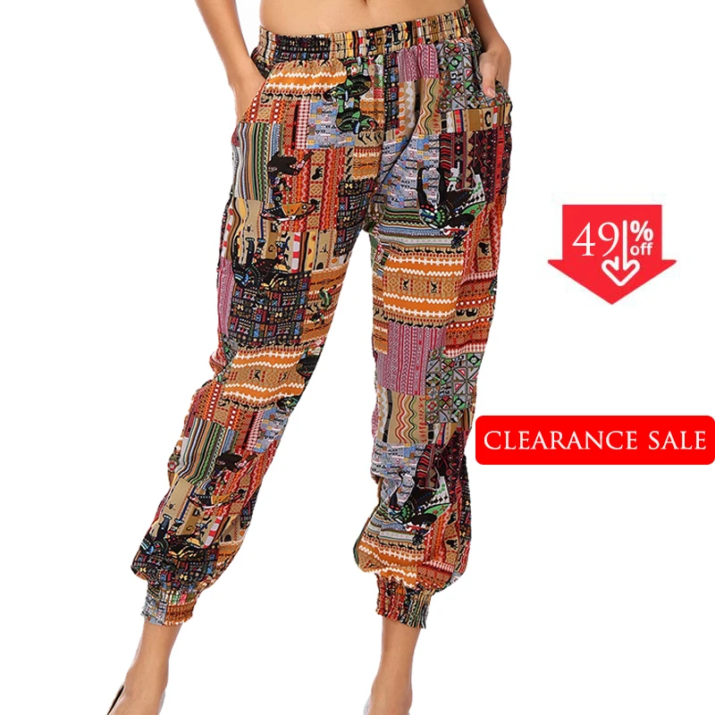 Hot Sale Summer Beach Bohemian Pants High Waist Harem Women Pants Plus Size Loose Print Bloomers Trousers Women
Hot Sale Summer Beach Bohemian Pants High Waist Harem Women Pants Plus Size Loose Print Bloomers Trousers Women