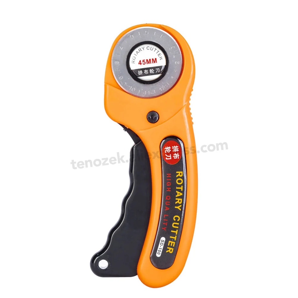 45mm Rotary Cutter Premium Quilters Fabric Sewing Handcraft DIY Leather Tool Fabric Cutter Paper Leather Cutter
45mm Rotary Cutter Premium Quilters Fabric Sewing Handcraft DIY Leather Tool Fabric Cutter Paper Leather Cutter