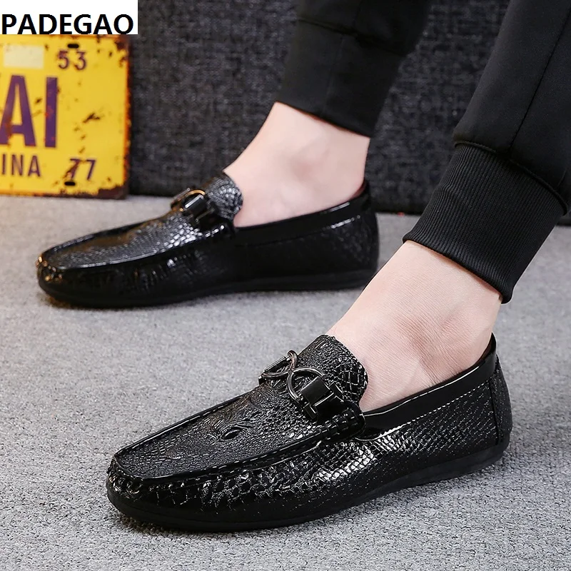2019 spring and summer new crocodile pattern beanie shoes Korean version trendy men's casual shoes men's British driving shoes
2019 spring and summer new crocodile pattern beanie shoes Korean version trendy men's casual shoes men's British driving shoes