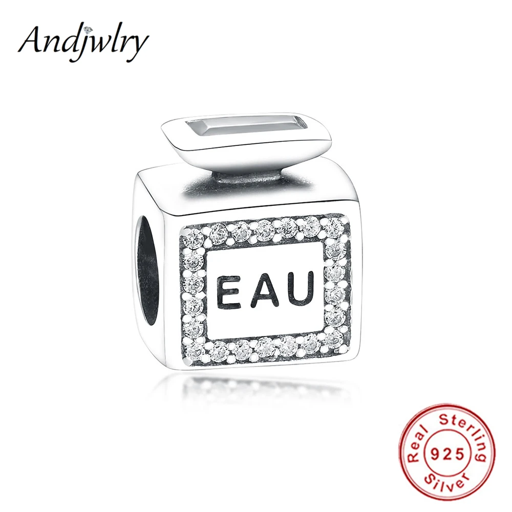 Authentic 925 Sterling Silver Fit Original Pandora Charm Bracelets EAU Perfume Charms With Clear CZ Beads For Woman DIY Jewelry
Authentic 925 Sterling Silver Fit Original Pandora Charm Bracelets EAU Perfume Charms With Clear CZ Beads For Woman DIY Jewelry