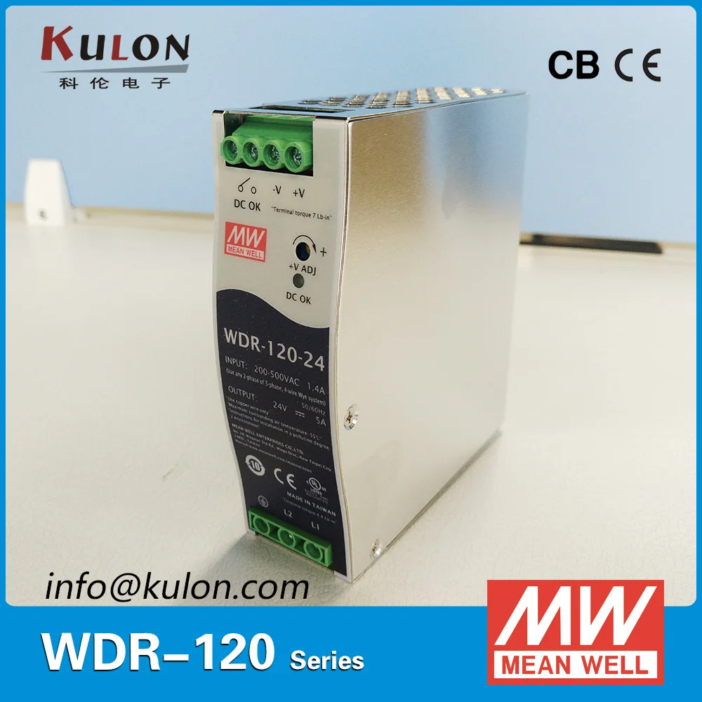 Genuine Meanwell WDR-120-48 120W 2.5A 48V slim wide input Industrial DIN Rail Power Supply
Genuine Meanwell WDR-120-48 120W 2.5A 48V slim wide input Industrial DIN Rail Power Supply