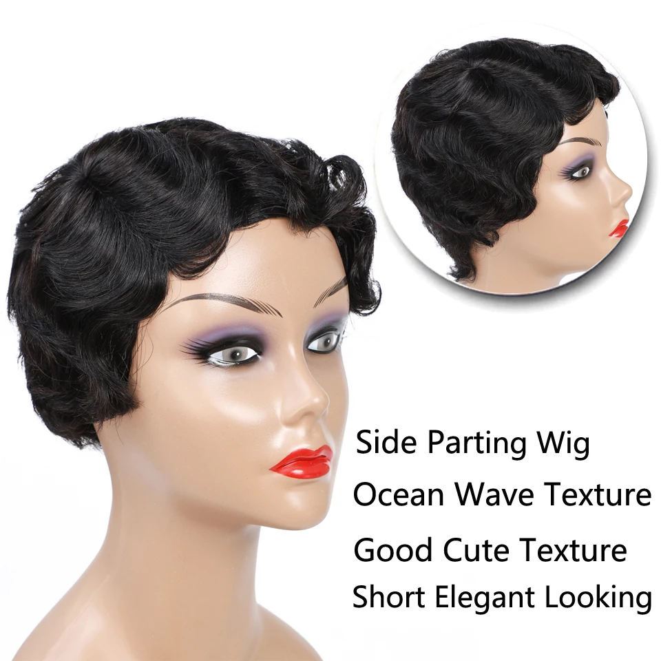 Short Human Hair Wigs For Women Peruvian Ocean Wave Remy Wig Natural Black Color 8 inches Human Hair Wig
Short Human Hair Wigs For Women Peruvian Ocean Wave Remy Wig Natural Black Color 8 inches Human Hair Wig