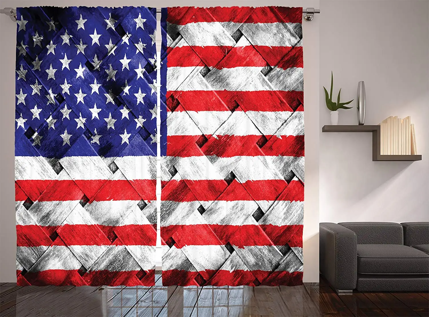 Rustic Decor American USA Flag Curtains Fourth of July Independence Day Thatch Rattan Rippled Weave Bamboo Graphic Art Window
Rustic Decor American USA Flag Curtains Fourth of July Independence Day Thatch Rattan Rippled Weave Bamboo Graphic Art Window