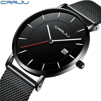 CRRJU Men's Wrist Watches Luxury Brand Watch Men Fashion Sport Watch Stainless Steel Ultra Thin Auto Date Men's Watch Clock Saat
CRRJU Men's Wrist Watches Luxury Brand Watch Men Fashion Sport Watch Stainless Steel Ultra Thin Auto Date Men's Watch Clock Saat