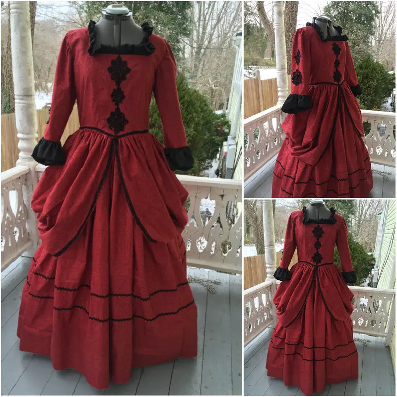 Customer-made 19 Century Lila Vintage Victorian Dress 1860s Civil War Southern Belle Gown Marie Antoinette dresses US4-36 C-496
Customer-made 19 Century Lila Vintage Victorian Dress 1860s Civil War Southern Belle Gown Marie Antoinette dresses US4-36 C-496