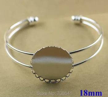18mm New Silver Plated Brass Blank Circle Hollow Filigree Lace Bezel Bases cuff Bracelet Bangle Settings DIY Findings Wholesale
18mm New Silver Plated Brass Blank Circle Hollow Filigree Lace Bezel Bases cuff Bracelet Bangle Settings DIY Findings Wholesale