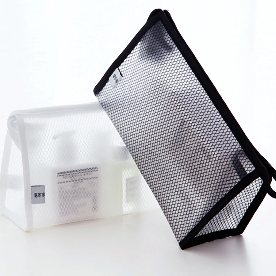 Travel Cosmetic Bag Small Package Simple Transparent Mesh Pencil Kid Case Gadget Bag Porta Caneta Environmentally Friendly 60A18
Travel Cosmetic Bag Small Package Simple Transparent Mesh Pencil Kid Case Gadget Bag Porta Caneta Environmentally Friendly 60A18