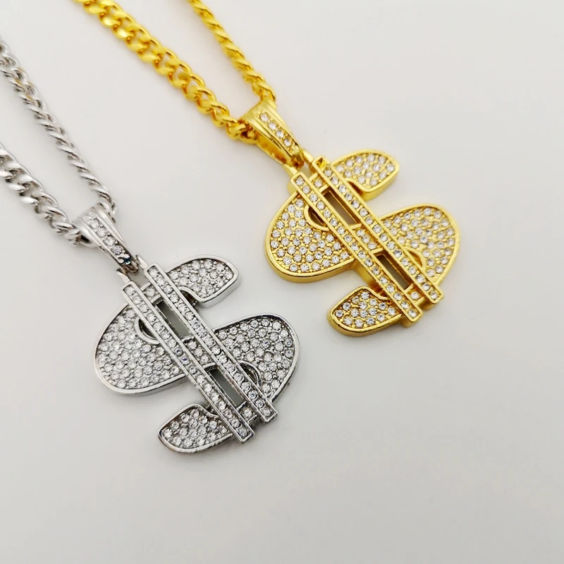 Gold color Bling Bling Hip Hop Dollar USD pendant necklace mens fashion rapper dance USD symbols statement necklace
Gold color Bling Bling Hip Hop Dollar USD pendant necklace mens fashion rapper dance USD symbols statement necklace