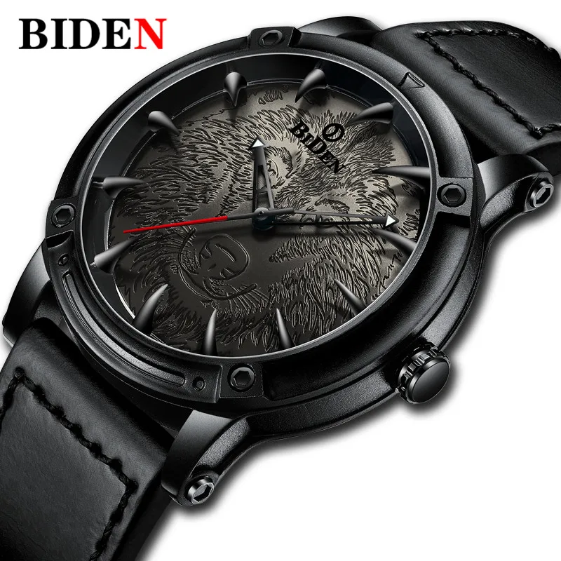 Fashion Wolf Design Mens Wrist Watch Leather Band Quartz Wolf's Fang Waterproof Sports Luxury Top Brand Watch Men Relogio Clock
Fashion Wolf Design Mens Wrist Watch Leather Band Quartz Wolf's Fang Waterproof Sports Luxury Top Brand Watch Men Relogio Clock