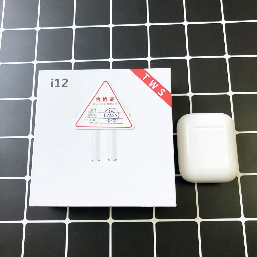 Original i12 tws Bluetooth Earphone Wireless earphones Touch control Earbuds 3D Sound for Smart phone PK i100 i30 i60 i10 TWS
Original i12 tws Bluetooth Earphone Wireless earphones Touch control Earbuds 3D Sound for Smart phone PK i100 i30 i60 i10 TWS