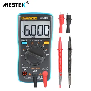 MESTEK Digital Multimeter MT101 MT102 True RMS Auto Range Multimetro Voltmeter Ammeter Capacitance Temperature Ohm HZ NCV Tester
MESTEK Digital Multimeter MT101 MT102 True RMS Auto Range Multimetro Voltmeter Ammeter Capacitance Temperature Ohm HZ NCV Tester