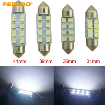 FEELDO 1Pc White 31mm 36mm 39mm 41mm 1210 3528 8 SMD Car Interior Light Festoon Dome 8 LED Bulb #FD-1524
FEELDO 1Pc White 31mm 36mm 39mm 41mm 1210 3528 8 SMD Car Interior Light Festoon Dome 8 LED Bulb #FD-1524