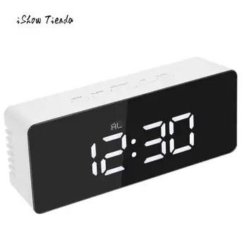 2018 New Fashion Mirror LED Alarm Clock Multifunction Digital Electronic Temperature Snooze Clock Home Desktop Decoration
2018 New Fashion Mirror LED Alarm Clock Multifunction Digital Electronic Temperature Snooze Clock Home Desktop Decoration